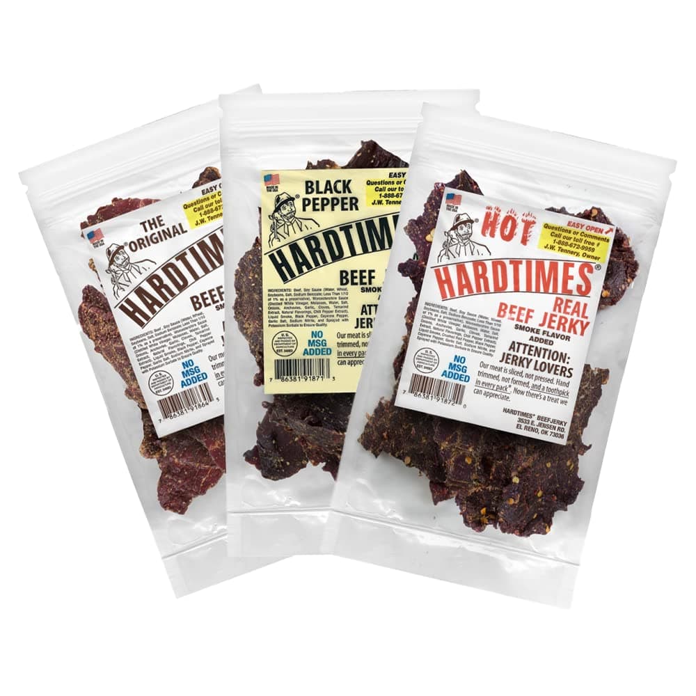 Handcrafted Premium Beef Jerky Sampler Gift Box — 3 Varieties