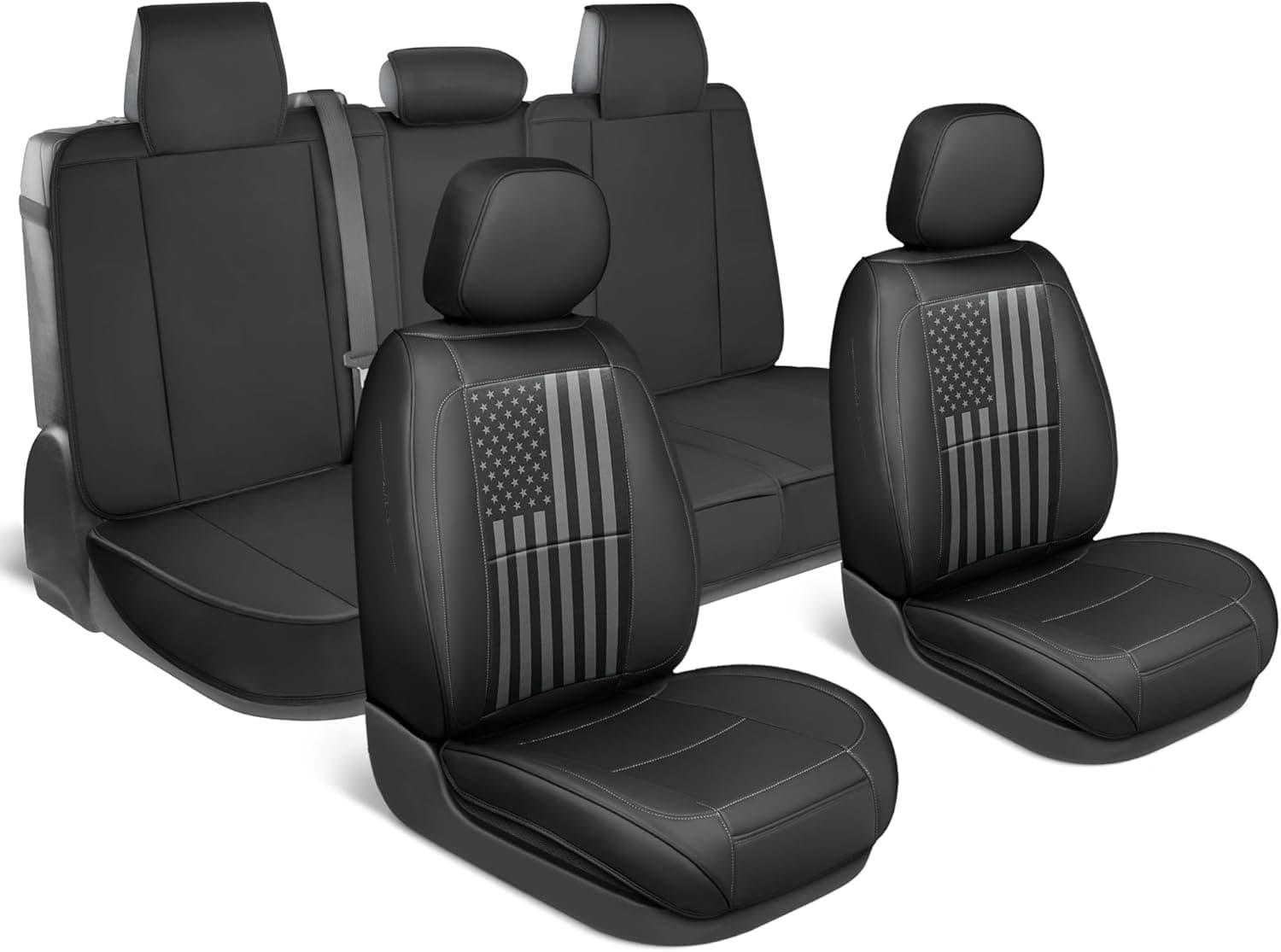 American Flag Seat Covers — Full Set