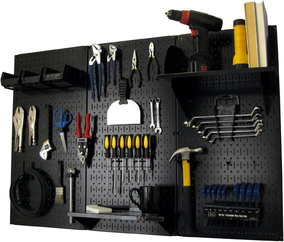 Pegboard Tool Organizer Starter Kit — 48 Piece