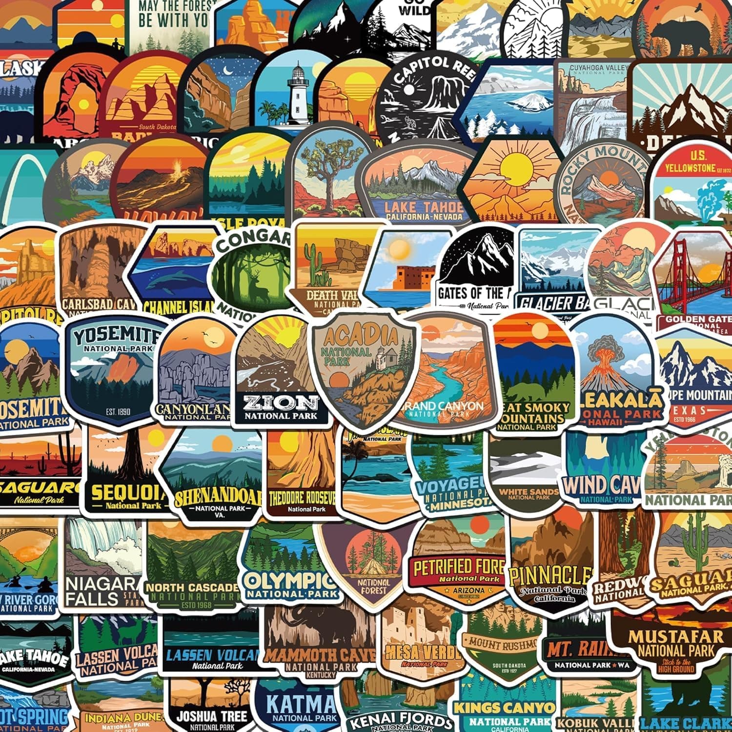 National Parks Sticker Pack (156 pcs)