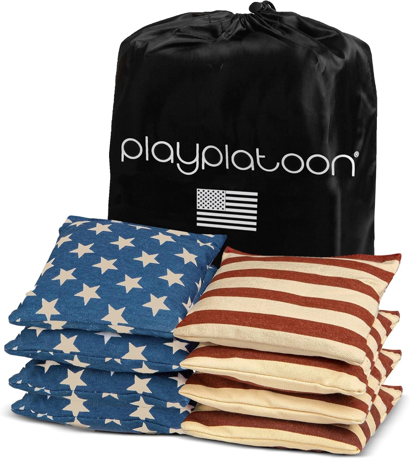 American Flag Cornhole Bean Bags — 8 Pack