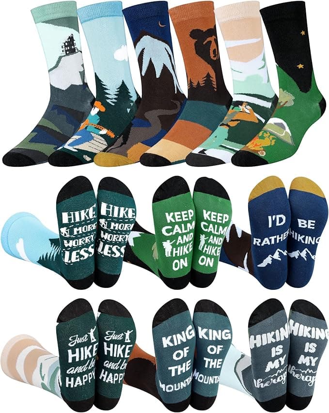 National Parks Hiking Socks 6-Pack